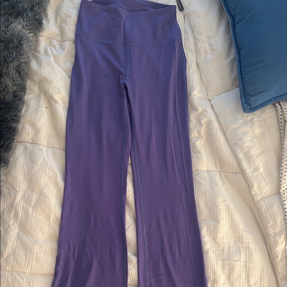 lululemon purple flare leggings